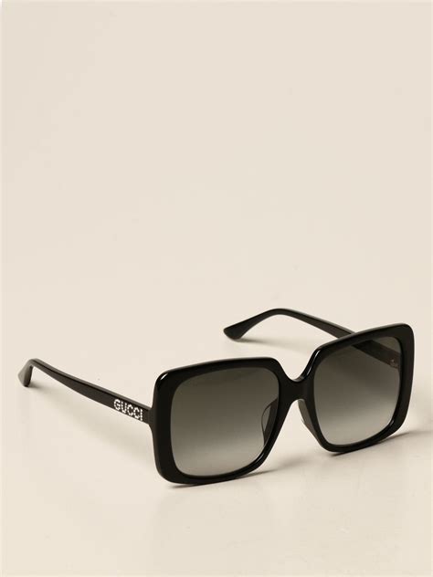 large black gucci sunglasses|black gucci sunglasses with rhinestones.